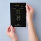 カスタムカー修理 & モダンオートディテーリング チラシ (ハンドル)