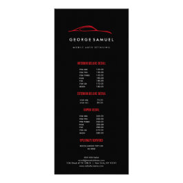 カスタムカー修理 & モダンオートディテーリング ラックカード