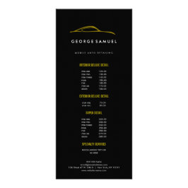 カスタムカー修理 & 最新の自動車ディテーリング ラックカード