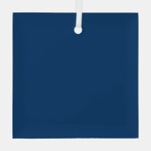 カスタムガラスオーナメントエレガント- & Personalizable ガラスオーナメント (裏面)