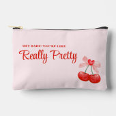 カスタムガレンティンのパーティー特典の贈り物，ピンク アクセサリーポーチ (正面)