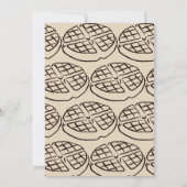 カスタムガレンティンズデイブルンチワッフル招待状2 招待状 (裏面)