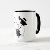 カスタムガーデンガールヴィンテージフローラアート マグカップ (正面右)