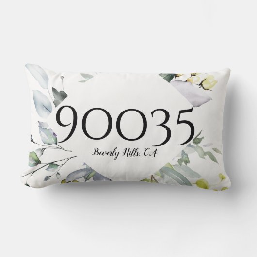 カスタムガーデングリーンシティ州ジップランバーピロー ランバークッション (正面)