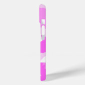 カスタムガーリーピンクと白の迷彩模様 Case-Mate iPhoneケース (裏面 / 左)