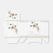 カスタムガーリーUnicorn顔誕生日ありがとう フェイバーボックス (折り畳みなし)