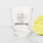 カスタムガールズウィークエンドガールズトリップバケーション ショットグラス (裏面)