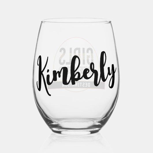 カスタムガールズウィークエンドガールズトリップバケーション ステムなしワイングラス