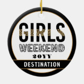 カスタムガールズウィークエンドガールズトリップバケーション セラミックオーナメント (裏面)