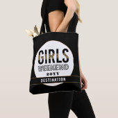 カスタムガールズウィークエンドガールズトリップバケーション トートバッグ (クローズアップ)