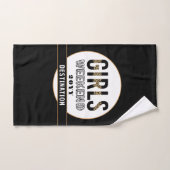 カスタムガールズウィークエンドガールズトリップバケーション ハンドタオル (ハンドタオル)