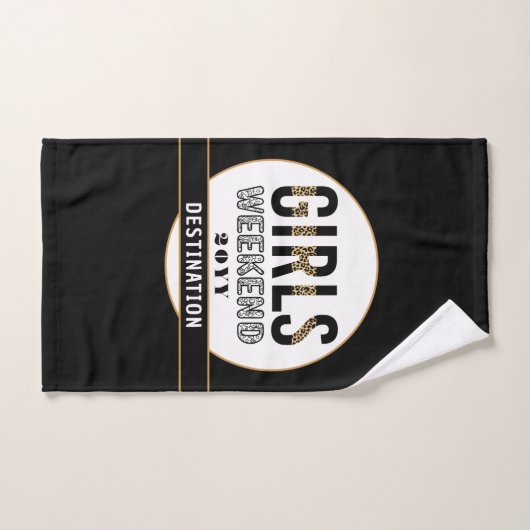 カスタムガールズウィークエンドガールズトリップバケーション ハンドタオル (ハンドタオル)