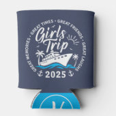 カスタムガールズトリップグループマッチングクルーズバケーション 缶クーラー (裏面)