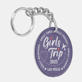 カスタムガールズトリップグループマッチングバケーション キーホルダー (正面左)