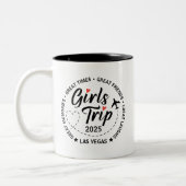 カスタムガールズトリップグループマッチングバケーション ツートーンマグカップ (左)