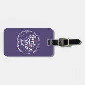 カスタムガールズトリップグループマッチングバケーション ラゲッジタグ (正面横)