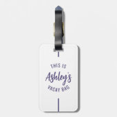 カスタムガールズトリップグループマッチングバケーション ラゲッジタグ (裏面縦)