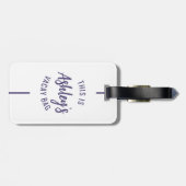 カスタムガールズトリップグループマッチングバケーション ラゲッジタグ (裏面横)