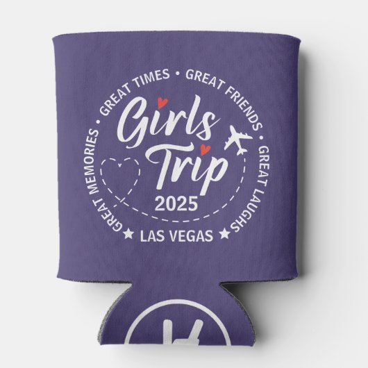 カスタムガールズトリップグループマッチングバケーション 缶クーラー (裏面)