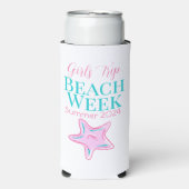 カスタムガールズトリップビーチウィークヒトデ スリム缶クーラー (Seltzer正面)