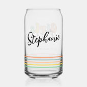 カスタムガールズトリップ |かわいい女の子の週末の休暇 ガラス缶 (裏面)