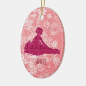 カスタムガールズバレリナダンスシューズオーナメント セラミックオーナメント (左)