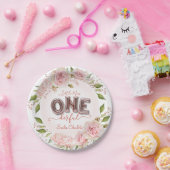 カスタムガールズファースト誕生日バルーン ペーパープレート (パーティー)