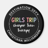 カスタムガールズ旅行より安いセラピーガールズ旅行 マグネット (正面)