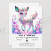 カスタムガールディアデジタル誕生日 招待状 (正面/裏面)