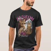 カスタムガールフレンドフェイス海賊盤ラップ Tシャツ (正面)