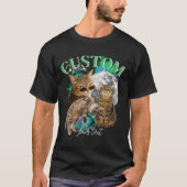 カスタムガールフレンドフェイス海賊盤ラップ Tシャツ (正面)