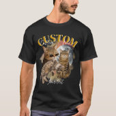 カスタムガールフレンドフェイス海賊盤ラップ Tシャツ (正面)