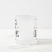 カスタムガールフレンド感謝していギフト、すべてのオーガズム フロストグラスマグカップ (中央)