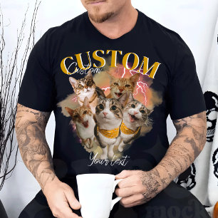 カスタムガールフレンド顔ブートレグラップの Tシャツ