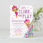 カスタムガールロック登山誕生日パーティー 招待状 (スタンド正面)