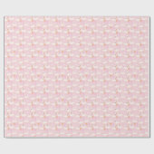 カスタムガール王室のスワンプリンセスピンク誕生日 ラッピングペーパー (フラット)