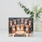 カスタムキッおもしろいトハッピーバースデーグリーティングカード サンキューカード (スタンド正面)