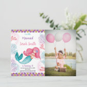 カスタムキッズアンダーザシーパーティー招待状 招待状 (スタンド正面)