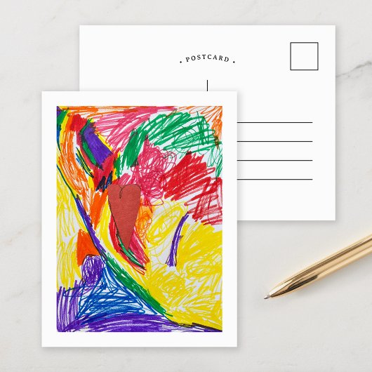 カスタムキッズアートプリント ポストカード