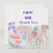 カスタムキッズアートワーク2つの可愛いマウス、花… (正面/裏面)