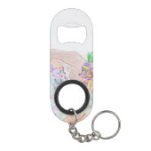 カスタムキッズアートワーク2つの可愛いマウス、花….. キーホルダー栓抜き (裏面)