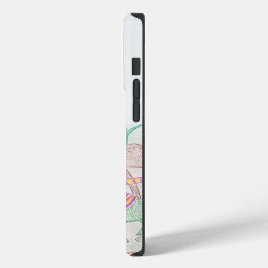 カスタムキッズアートワーク2つの可愛いマウス、花….. Case-Mate iPhoneケース (裏面 / 左)