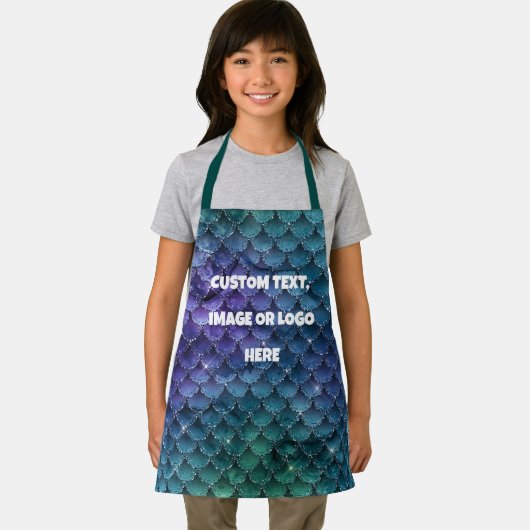 カスタムキッズエプロン、独自のマーメイドエプロンを作成 エプロン (インサイチュ)