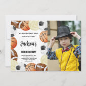 カスタムキッズオールスターパーティー招待状 招待状 (正面)