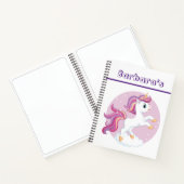 カスタムキッズスケッチユニコーン ノートブック (内部)