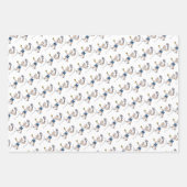 カスタムキッズテニス漫画誕生日パーティー ラッピングペーパーシート (正面3)