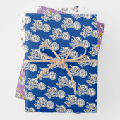 カスタムキッズテニス漫画誕生日パーティー ラッピングペーパーシート (インサイチュ)