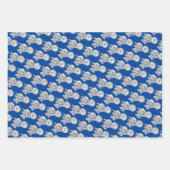 カスタムキッズテニス漫画誕生日パーティー ラッピングペーパーシート (正面)