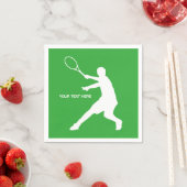 カスタムキッズテニス誕生日パーティー紙ナプキン スタンダードカクテルナプキン (インサイチュ)