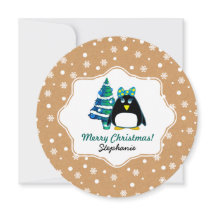 カスタムキッズネームおもしろいクリスマスカード子供へ